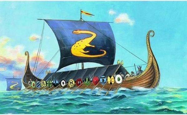 Oseberg drakkara modelis – būvkomplekts bērniem
