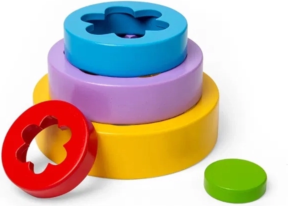 Bigjigs Toys ziedu kraušanas tornis no FSC koka