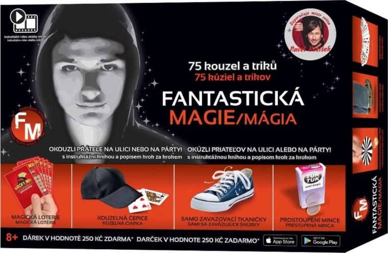 Bērnu burvju komplekts “Fantastiskā maģija” – 75 triki