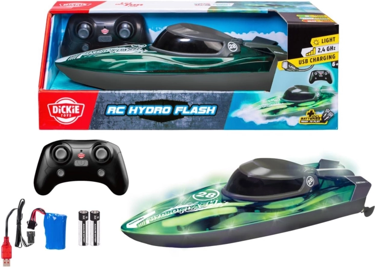 RC boat with lighting Dickie Toys Hydro Flash 29 cm