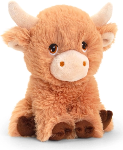 Keel Toys Keeleco Highland Cow eco plush toy 18 cm