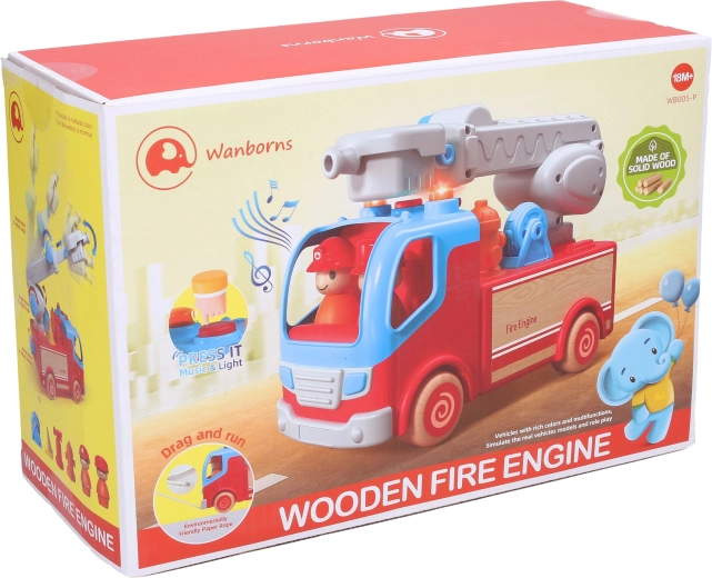 Ugunsdzēsēju auto ar efektiem 25 cm