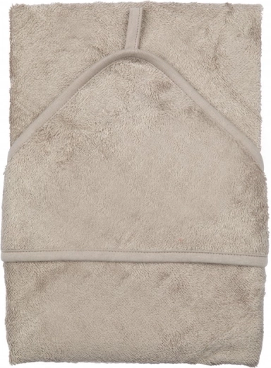 Timboo dvielis ar kapuci 75 × 75 cm Feather Grey