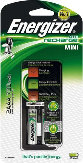 Energizer mini lādētājs AAA ar 2× AAA Power Plus 700 mAh