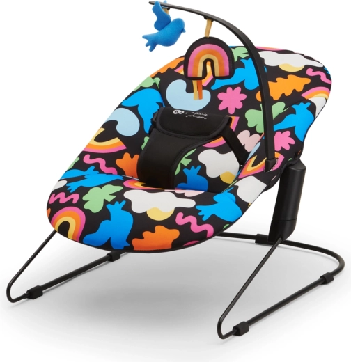 Kinderkraft šūpojamais krēsliņš Calmee Happy Shapes, 0m+, līdz 9 kg