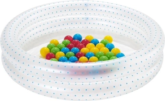 Piepūšamais baseiniņš ar bumbiņām 91 × 20 cm BESTWAY + 50 bumbiņas