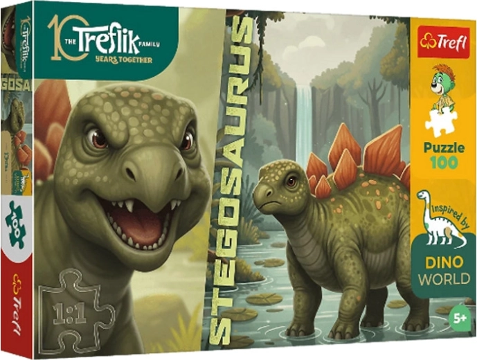 Puzzle InspiredByDinoWorld Stegosaurus 100 pieces