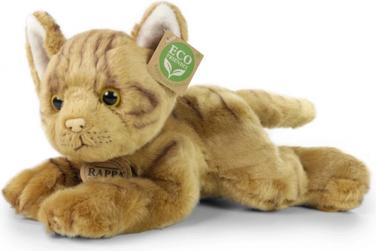 Plīša kaķis guļošs 30 cm eco-friendly
