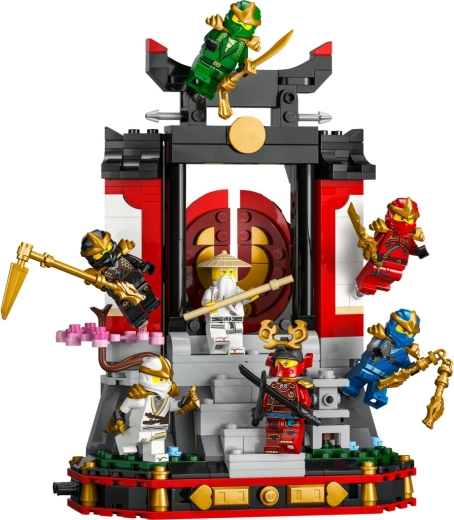 Iconic monastery display with Japanese elements