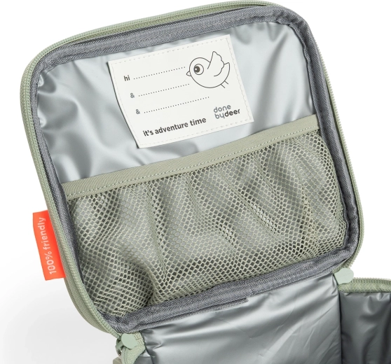Done by Deer Tiny trails small insulated lunch bag, green, 2.8 l