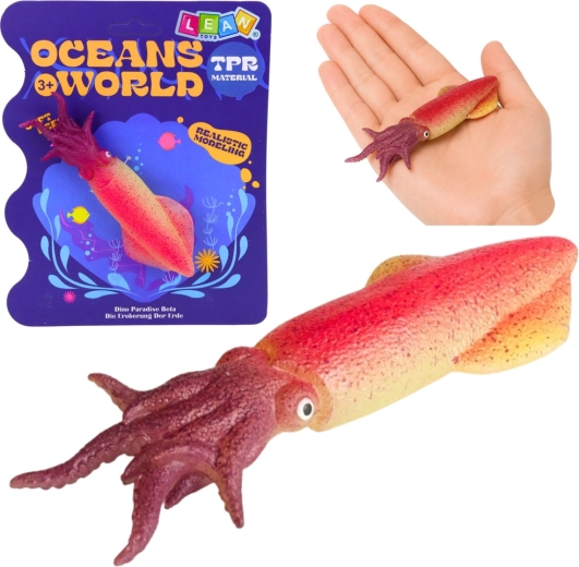 Reālistiska gumijas kalmāra figūriņa 14 cm
