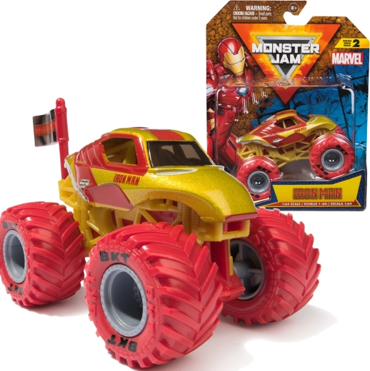 Spin Master Monster Jam Marvel Iron Man monstertraks 1:64