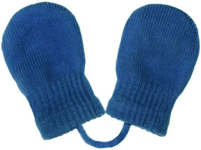 Bērnu ziemas adīti cimdiņi New Baby navy 0–3 mēneši
