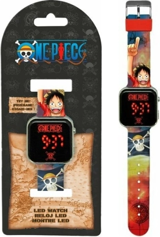Digitālais LED pulkstenis One Piece bērniem