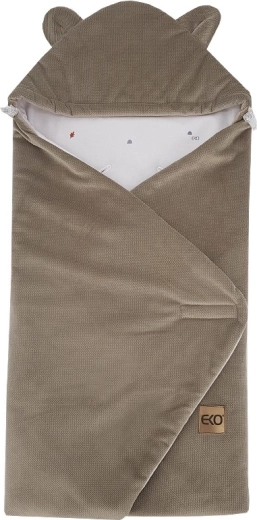 EKO ietināmais guļammaiss autokrēsliņam Velvet fox 110 × 100 cm