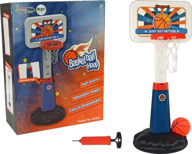 Bērnu basketbola komplekts ar regulējamu augstumu līdz 125 cm