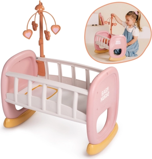 Smoby Baby Nurse Cradle with Mobile