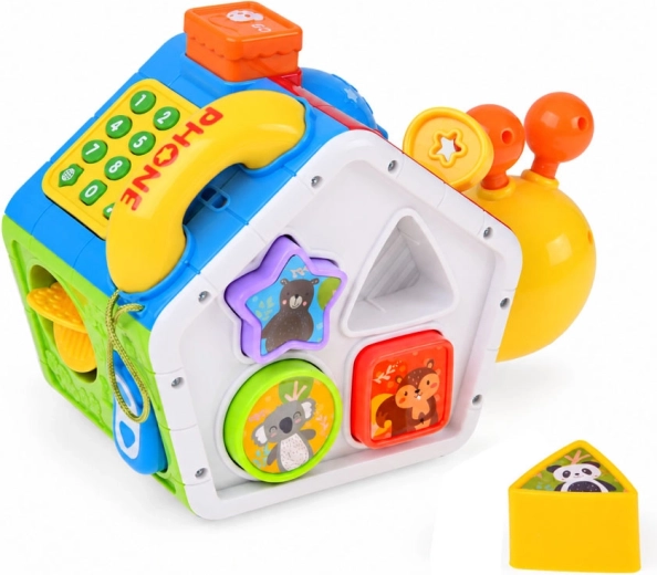 Shape sorter with 4 blocks