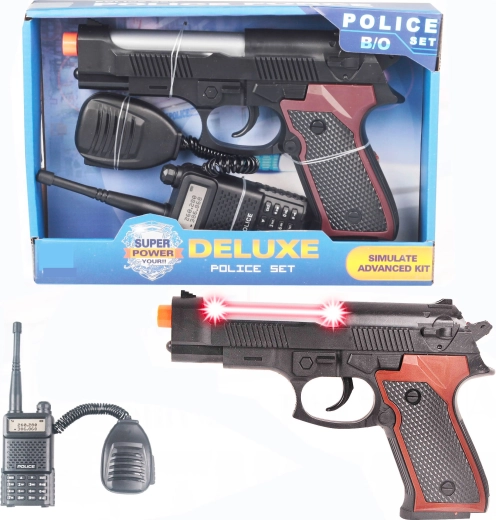 Sparkys policijas pistole un rācija