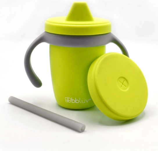 BBLÜV sippy cup augošs silikona krūzīte lime