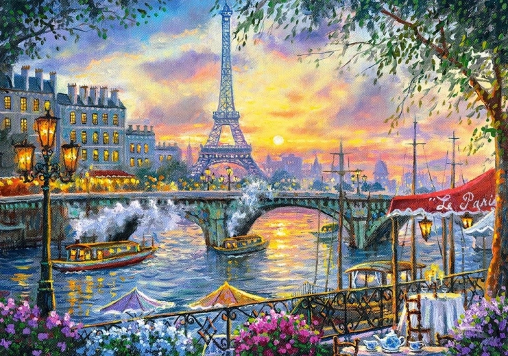 Puzle 500 gabali Tea Time in Paris