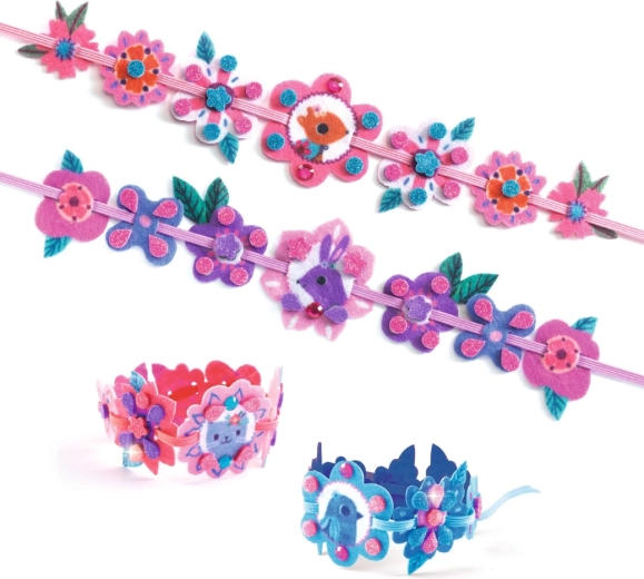 Soft felt embellishments and colorful designs