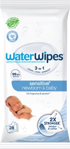 Mitrās salvetes WaterWipes Newborn & Baby 3in1 28 gab.