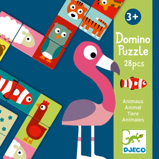 Divpusējais domino “Dzīvnieki” Djeco