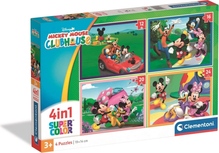 Puzzle 4in1 MICKEY MOUSE CLUBHOUSE (12, 16, 20 and 24 pieces) – CLEMENTONI