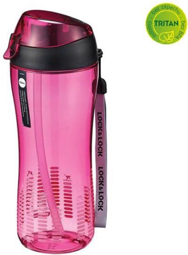 Tritan Sports Bottle with Straw 550 ml Pink