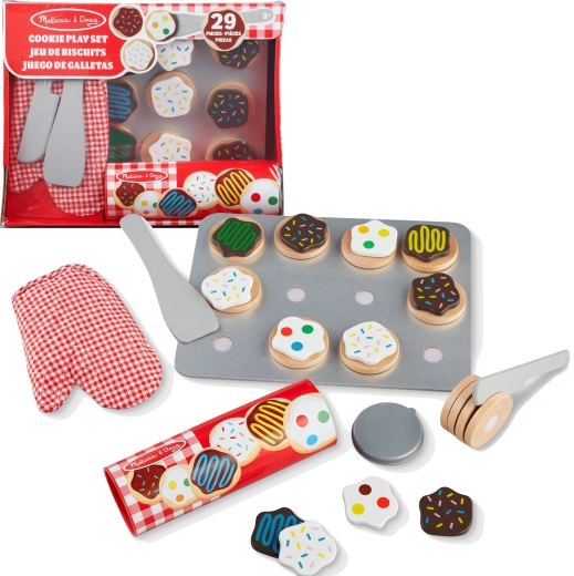 Koka cepumu cepšanas un dekorēšanas komplekts MELISSA & DOUG Slice & Bake, 29 detaļas