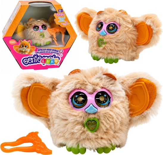 Interactive Genie Pets creature with lights and sounds, beige
