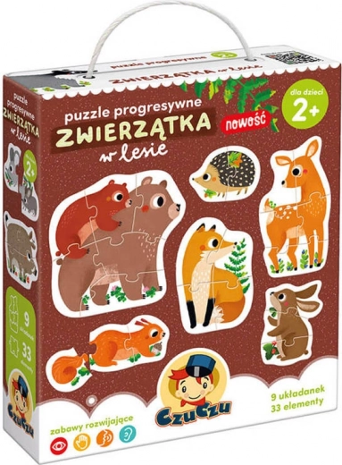 CzuCzu Progressive Puzzle Forest Animals