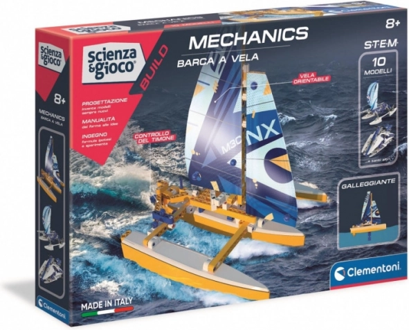 Laboratorijas mehānika: peldošs trimarāns CLEMENTONI