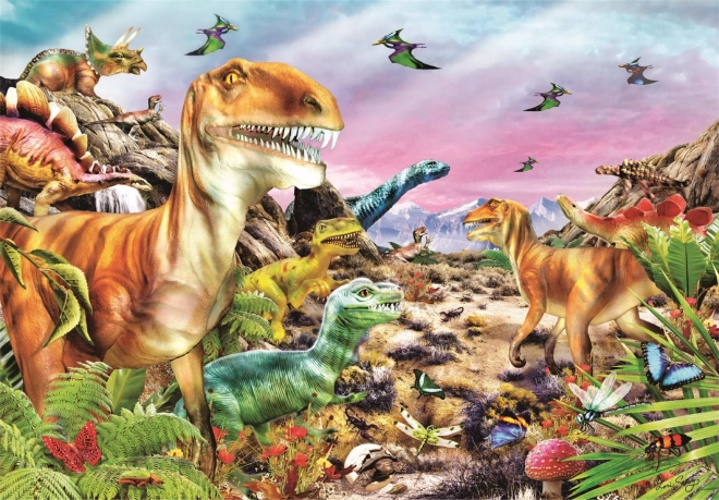 Puzle 104 gabali – dinozauru zeme CLEMENTONI