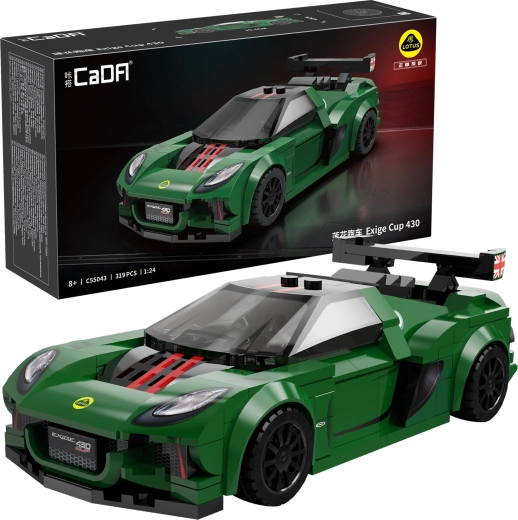 CaDA būvkomplekts sacīkšu auto LOTUS Exige Cup 430 – 319 detaļas (mērogs 1:24)