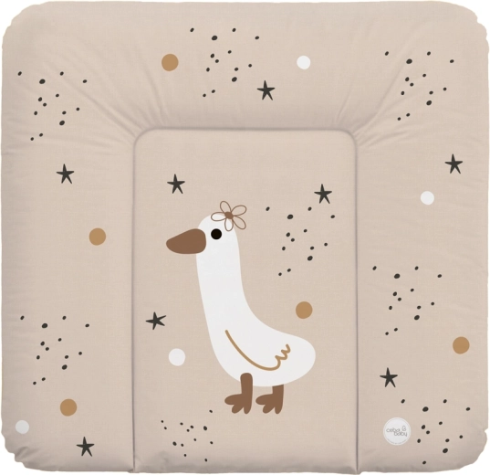 Ceba Baby mīksts pārtinamais paklājiņš uz kumodes basic star duck 75 × 72 cm