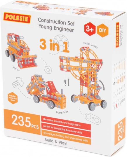 Konstruktors Young Engineer 3v1, 235 detaļas