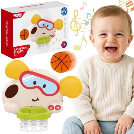 Woopie Baby Interactive Kids’ Dog Basketball Hoop with Sounds
