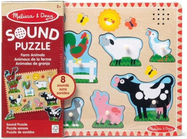 Melissa & Doug sound wooden puzzle