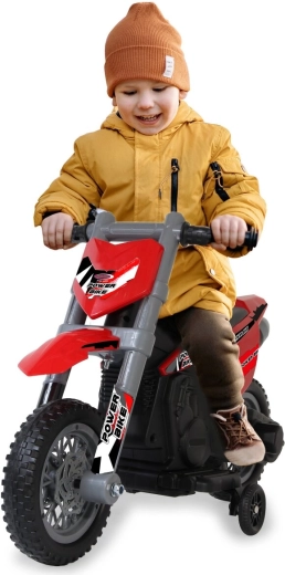 Bērnu elektriskais motocikls Power Bike, sarkans, 6 V