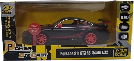 MSZ Porsche 911 GT3 RS modelis ar gaismas un skaņas efektiem, pelēks