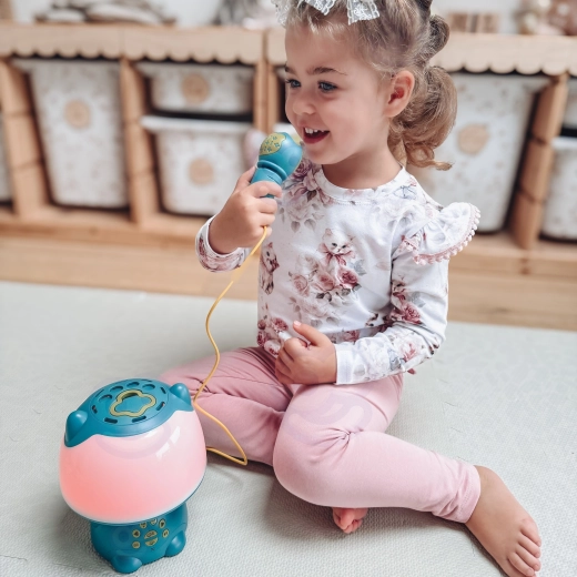 Karaoke with a wireless microphone