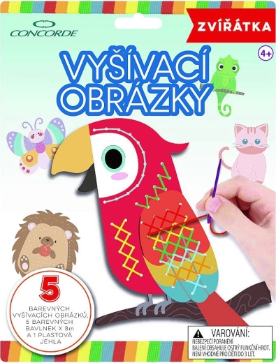 Izšūšanas bildes CONCORDE dzīvnieciņi – komplekts bērniem
