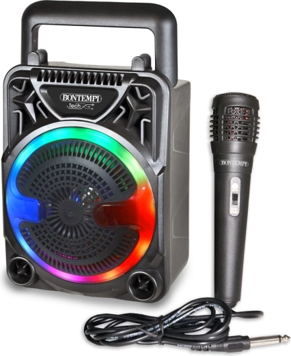 Bontempi wireless speaker with microphone and RGB lighting