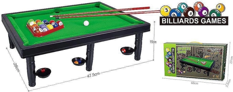 ADAR Children's Tabletop Pool Table 61.5 × 28.5 cm