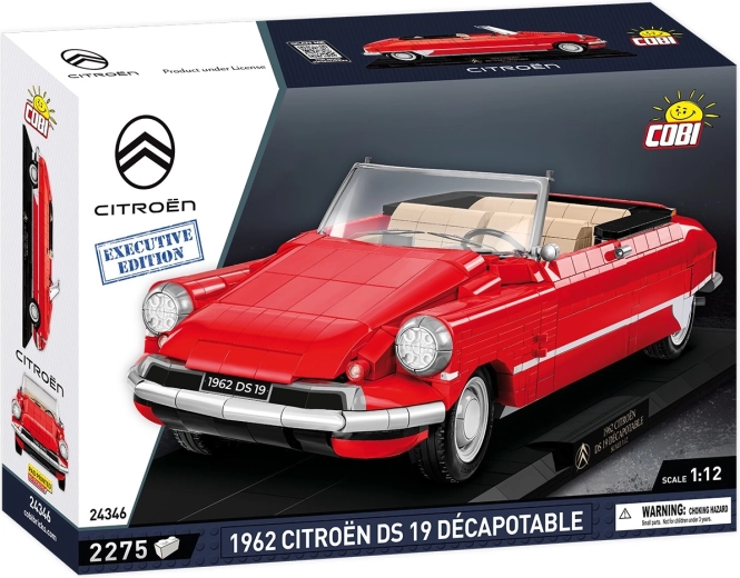 COBI Citroën DS 19 kabriolets 1962. gada Executive Edition mērogā 1:12
