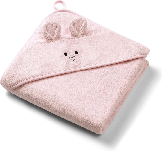 Babyono bambusa dvielis ar kapuci Super Soft krēmkrāsā 100 × 100 cm
