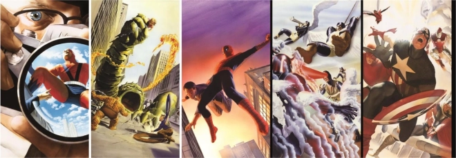 Panorāmas puzle CLEMENTONI – 80 gadi MARVEL, 1000 gab.
