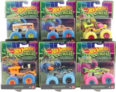 Hot Wheels Monster Trucks, kas spīd tumsā